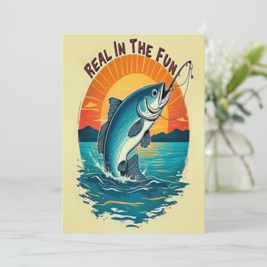 Invitation Hooked on Love (Debout devant)