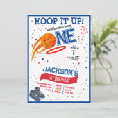 Invitation Hoop It Up Little Rookie Basketball 1er anniversai (Debout devant)
