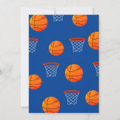 Invitation Hoop It Up Little Rookie Basketball 1er anniversai (Dos)