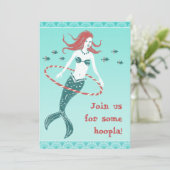 Invitation Hooping Mermaid Party (Debout devant)