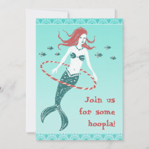 Invitation Hooping Mermaid Party