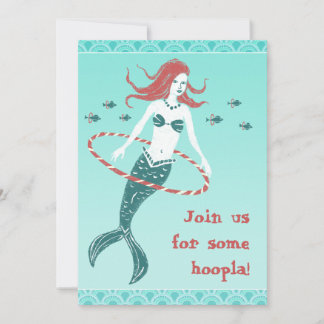 Invitation Hooping Mermaid Party
