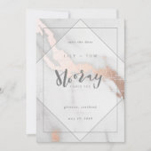 INVITATION HOORAY, J'AI DIT OUI ! - ENREGISTREZ LA DATE (Devant)