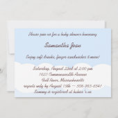 Invitation Hoot ! Hoot ! Une petite fille est en route ! (Dos)