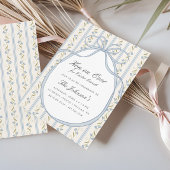 Invitation Hop on Over Easter Brunch Egg Hunt Spring