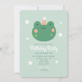 Invitation Hop on Over Frog Anniversaire (Devant)