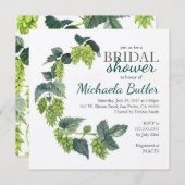 Invitation Hope, Wedding shower de bière (Devant / Derrière)