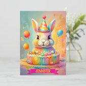 INVITATION " HOPPY BANTHDAY DELIGHT " (Debout devant)