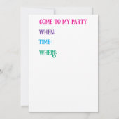 INVITATION " HOPPY BANTHDAY DELIGHT " (Dos)