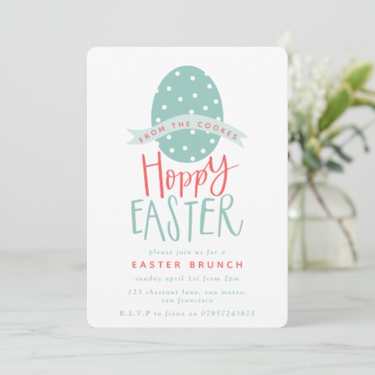 INVITATION HOPPY EASTER (Debout devant)