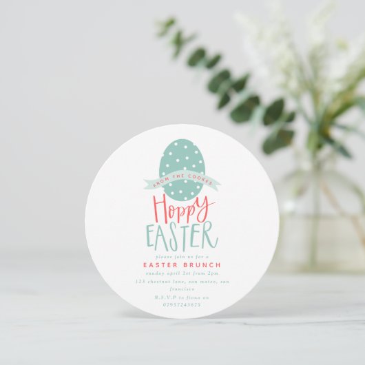 INVITATION HOPPY EASTER (Debout devant)