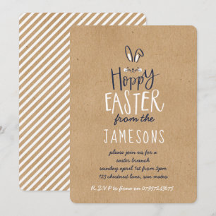 INVITATION HOPPY EASTER BUNNY