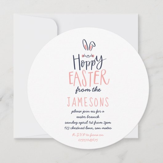 INVITATION HOPPY EASTER BUNNY (Devant)