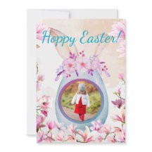 Hoppy Easter egg with photo