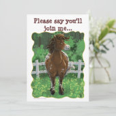 Invitation Horaire de la fête Appaloosa Horse (Debout devant)