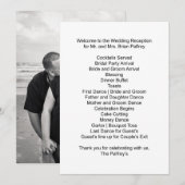 Invitation Horaire de réception de M. et Mme Palfrey (Devant / Derrière)