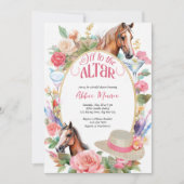 Invitation Horaires et cocktails floraux Fête des mariées Der (Devant)