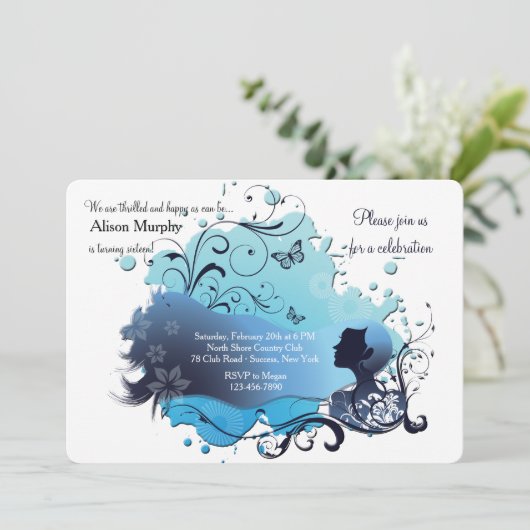 Invitation Horizon Bleu (Debout devant)