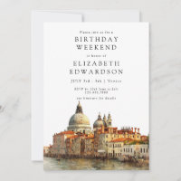 Horizon de Venise Aquarelle Anniversaire Week-end