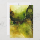 Invitation Horizon qui dérive | Aquarelle abstraite   (Dos)