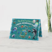 invitation horizontal 3-mendous Party replié (Devant)