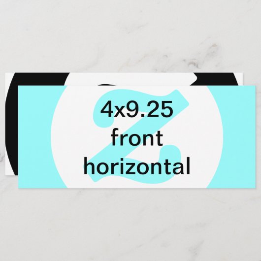 invitation horizontal 4x9,25 (Devant / Derrière)