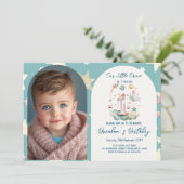 Invitation Horizontal Celestial 1er anniversaire (Debout devant)