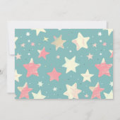 Invitation Horizontal Celestial 1er anniversaire (Dos)