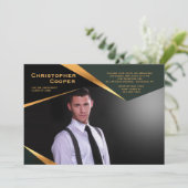 Invitation horizontal d'obtention du diplôme de (Debout devant)