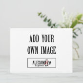 Invitation horizontale à plat de 5 po sur 7 po A7 (Debout devant)