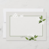 Invitation horizontale Jasmine (Dos)