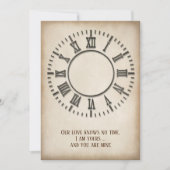 Invitation Horloge Intemporelle Fête d'Anniversaire (Devant)