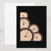 Invitation Horloge Voyager Montre Science Fiction Cadeau (Devant / Derrière)