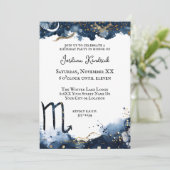 Invitation Horoscope céleste Scorpio Anniversaire (Debout devant)