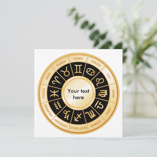 Invitation Horoscope Mandala (Debout devant)