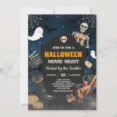 Invitation Horreur Horreur Halloween Soirée de cinéma (Devant)