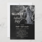 Invitation Horrific Grim Reaper Halloween Costume Party (Devant)