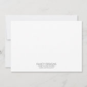 Invitation Hors de ce monde (Dos)