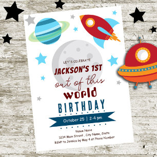 Invitation Hors de ce monde 1er anniversaire