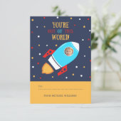 Invitation Hors de ce monde Saint-Valentin (Debout devant)