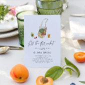 Invitation Hors Fête des mariées De Script De Boho Du Marché