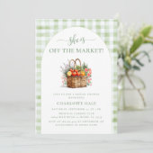 Invitation Hors Fête des mariées du marché Agriculteurs moder (Debout devant)