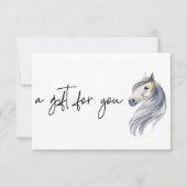 Invitation Horse Business Riding Services Certificat cadeau (Devant)