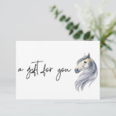 Invitation Horse Business Riding Services Certificat cadeau (Debout devant)