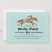 Invitation Horse Racing Anniversaire Derby Party (Devant)