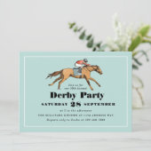 Invitation Horse Racing Anniversaire Derby Party (Debout devant)