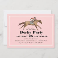 Horse Racing Anniversaire Derby Party Rose