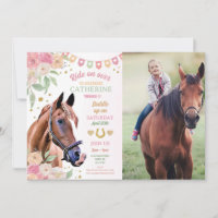 Horse Riding Party Photo Pony Flower Girl Annivers