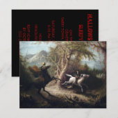Invitation Horseman sans tête et grue d'Ichabod sur Hallows E (Devant / Derrière)
