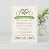 Invitation Horseshoe et Baby shower Shamrock (Debout devant)